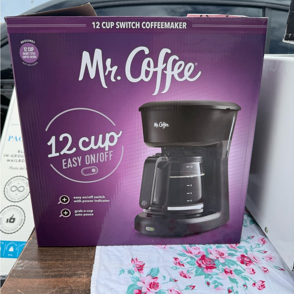 Mr. Coffee 12-Cup Black Coffee Maker